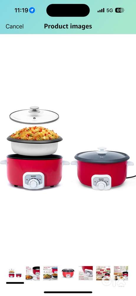 Agaro regal electric cooking pot, 3 litres