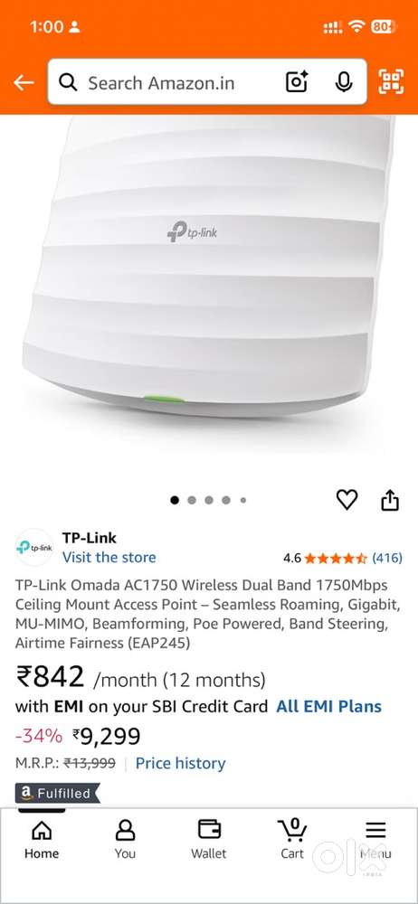 Wifi Access point Tp link AC1750