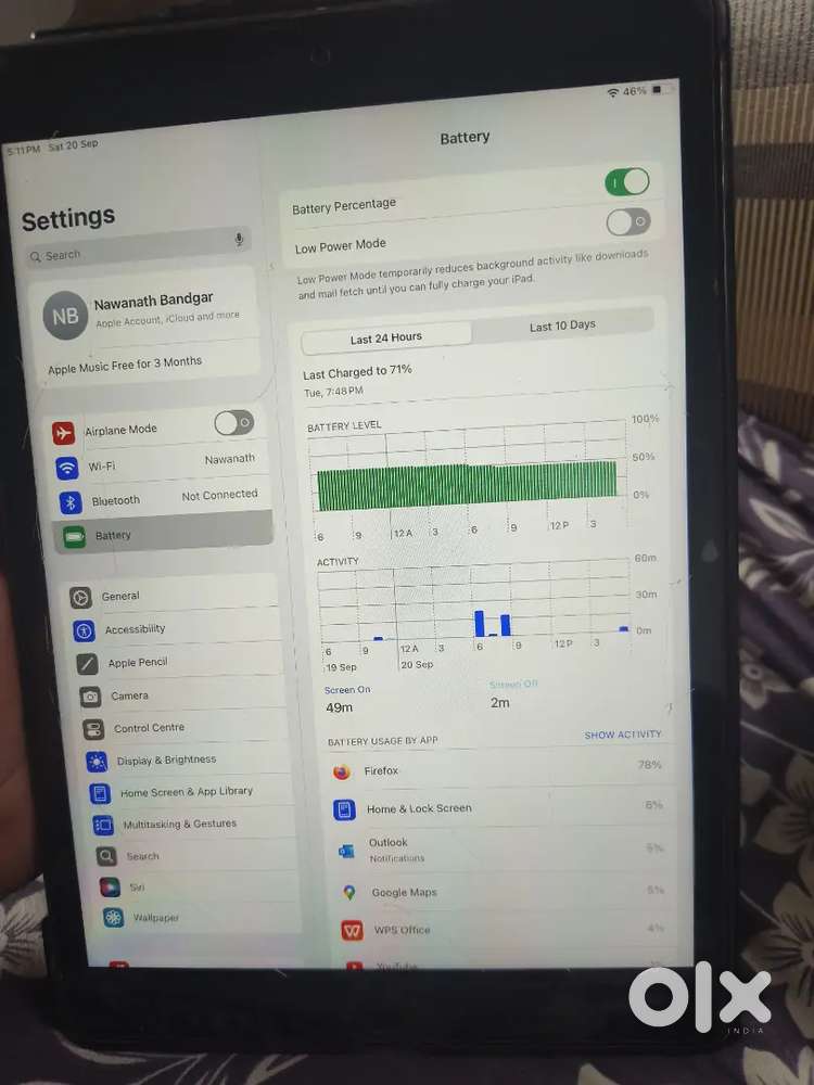 Ipad 9 Generation 64 GB wifi only