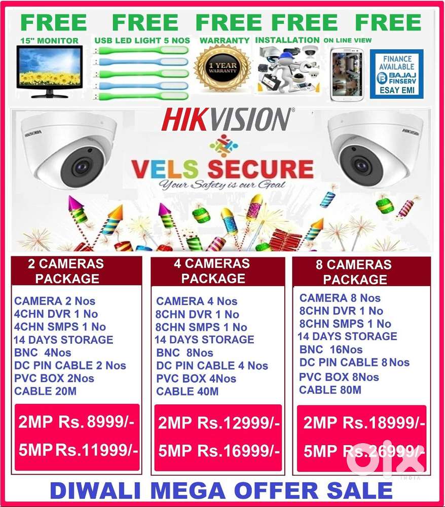 OFFER OF           HIKVISION CCTV CAMERA 2MP   DAY & NIGHT     VISION