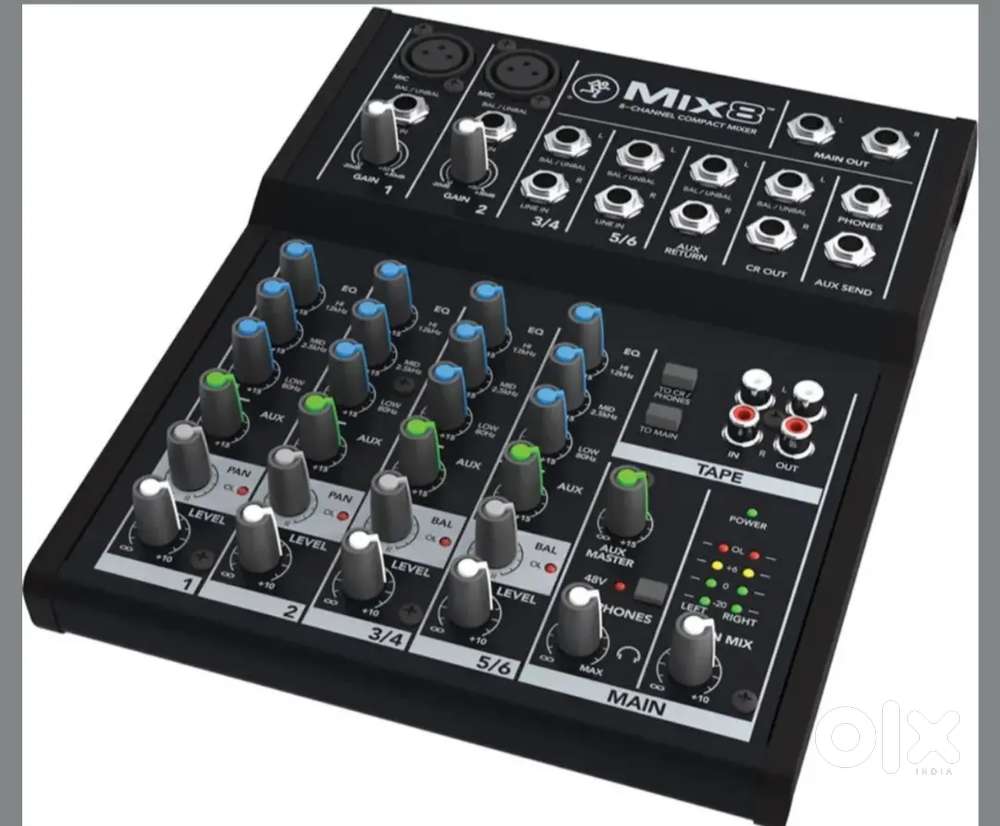 Mackie Mix8 8 Channel Compact Mixer with Low Noise Performance
