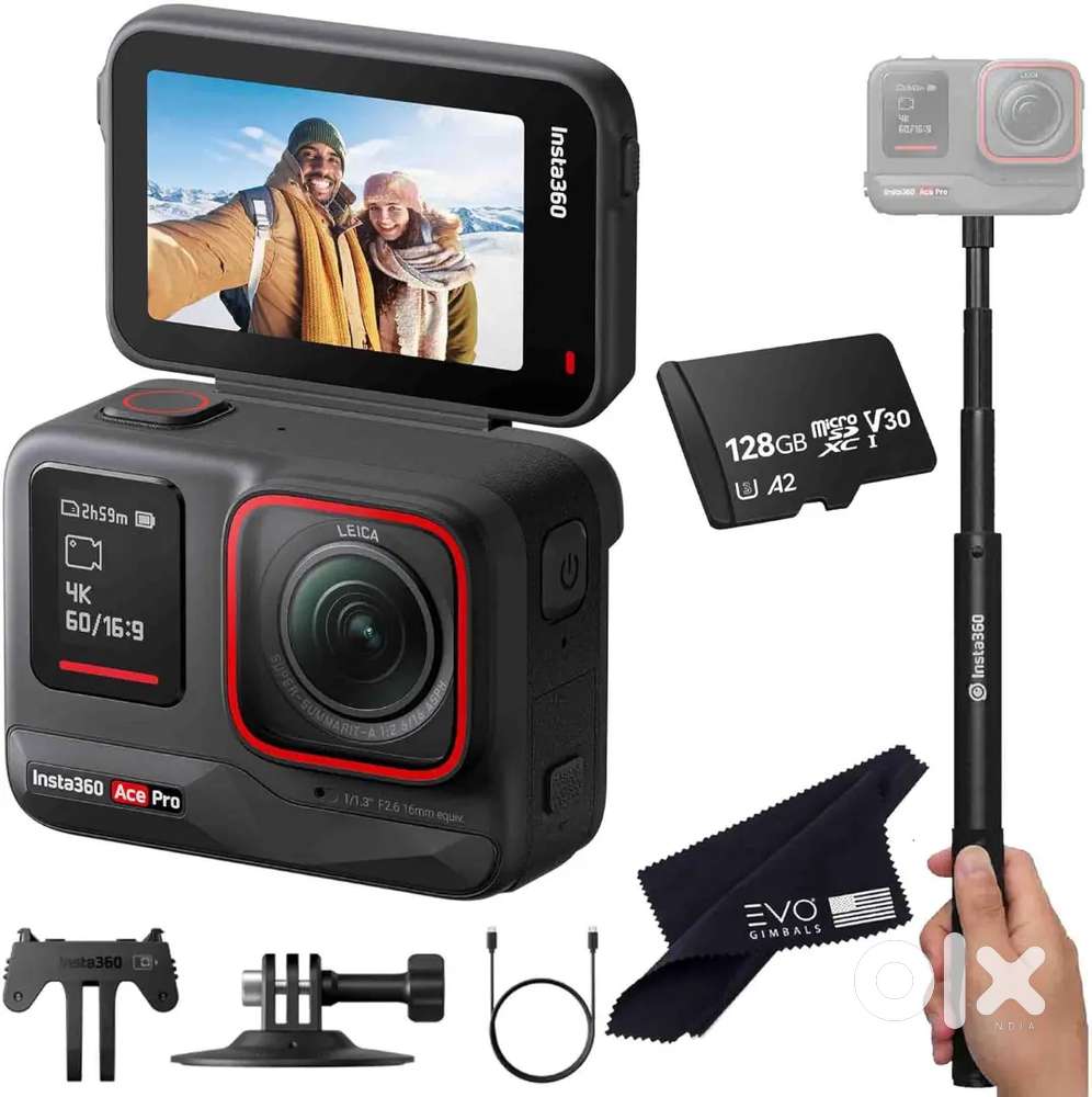 Insta360 Ace Pro with all accessories