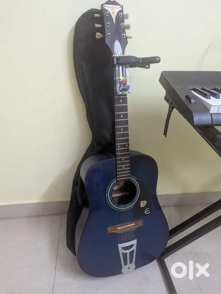 Epiphone Acoustic Guitar (Blue) + Bag + Guitar bro Kit - Full Set
