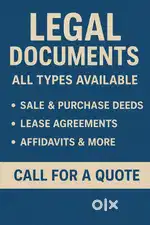 Advocate Services – Legal Notices, Loan Agreements, Bail Drafts