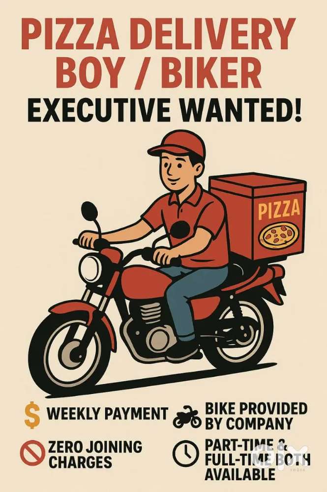 Agra Pizza Delivery Boy Biker Job Vacancy