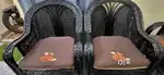 Cane wood /bamboo 5 seater sofa set / TAKHAT/. WHEEL CHAIR/ knee bress