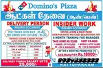 DOMINOS DELIVERY MALE AND FEMALE