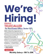Urgently Required Female Telecaller