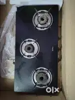 Elica 3 Burners Glass Top Gas Stove