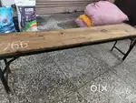 1x6 FT MS Frame- Wooden Bench for Sale-