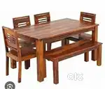 Dining table 4chair one bench available in STARF FURNITURE