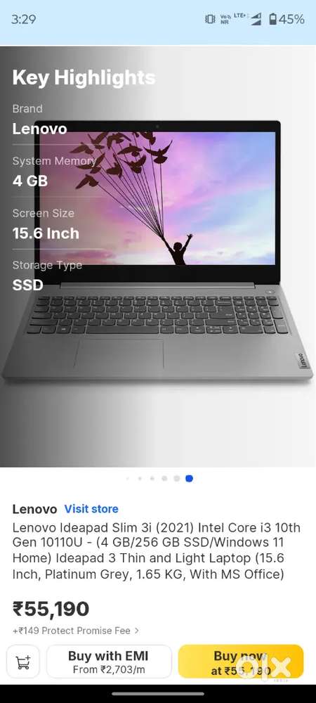 Lenevo ideapad slim
