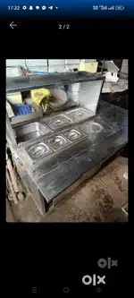 Stainless steel counter