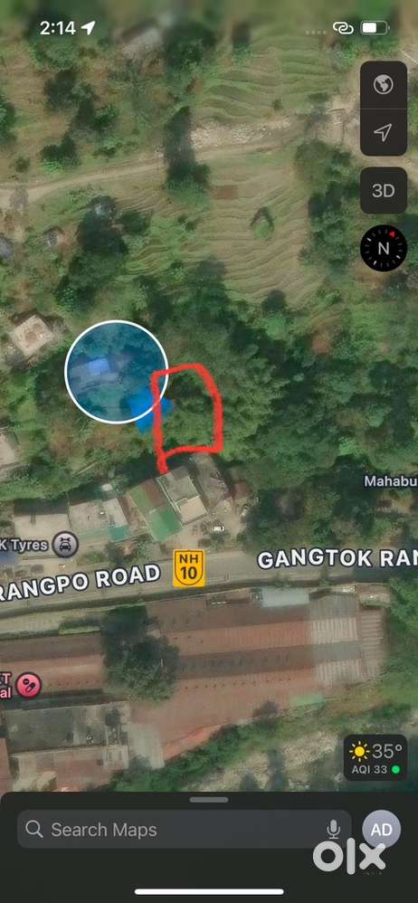 Plot in Sangkhola ,near NH10 ,Singtam
