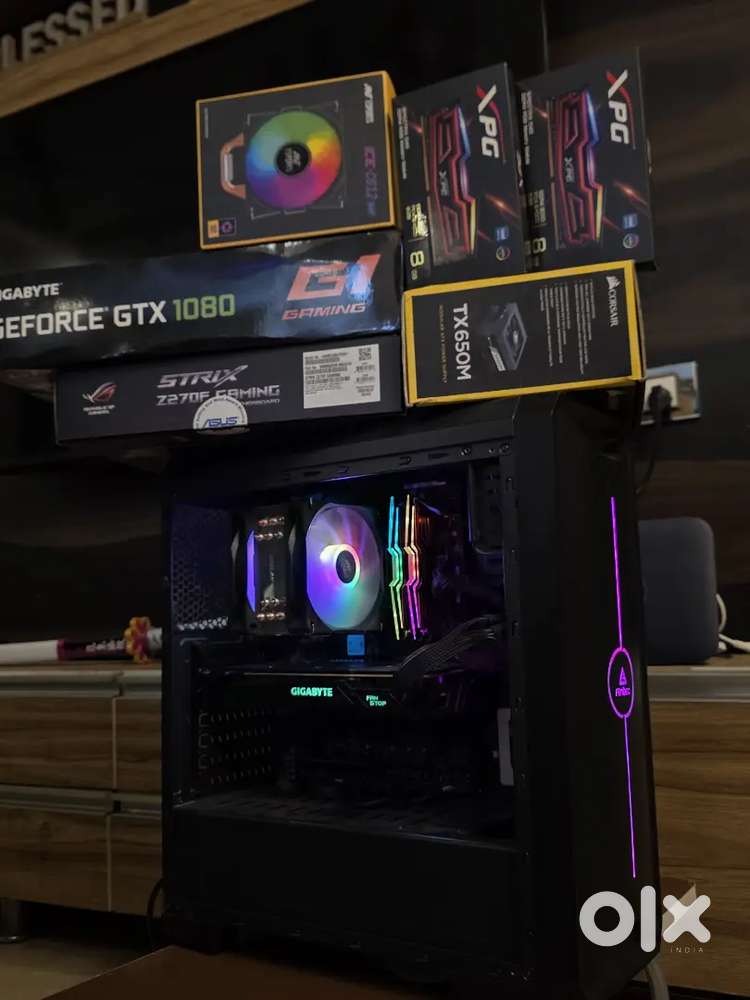 Full RGB Gaming PC with NVMe SSD, 16GB Ram, i7 & 8GB Graphics Card GPU