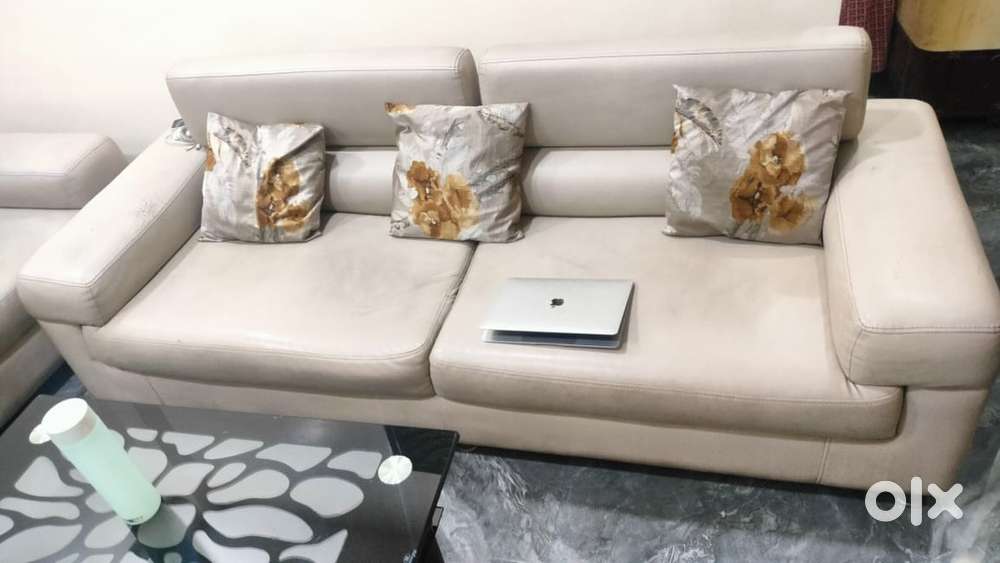 5 seater Leather sofa with adjustable head