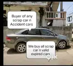 BUYER OF ANY SCRAP SCRAP CAR N VALID EXPIRED CARS N WASTE CARS