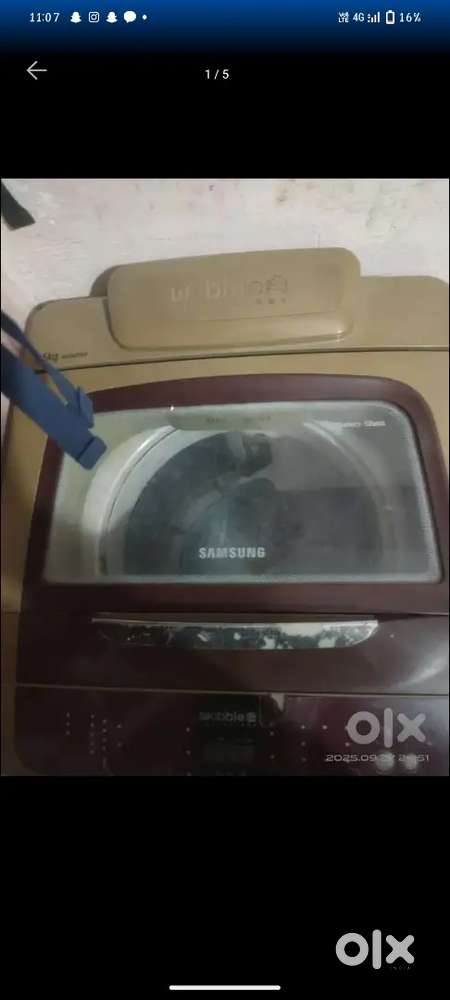 Samsung 3D wobble technology fully automatic washing machine