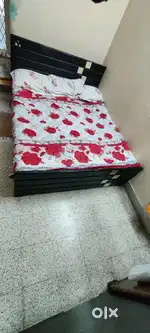Queen Size Bed and Cotton Mattress