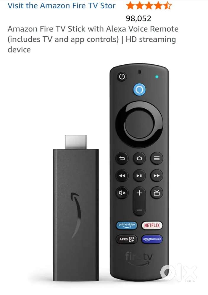 Amazon Fire TV Stick with Alexa Voice Remote HD streaming device