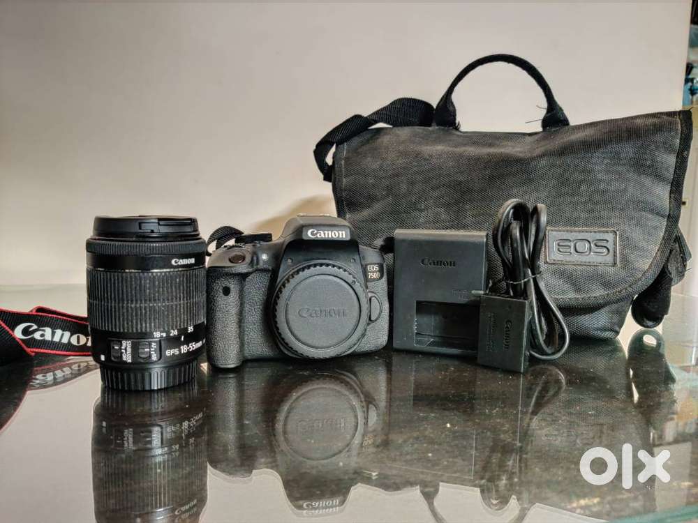 Canon EOS 750D DSLR Camera Body with Single Lens: 18-55mm
