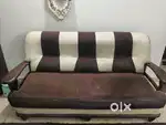 Sofa set. A long sofa with 2 chairs