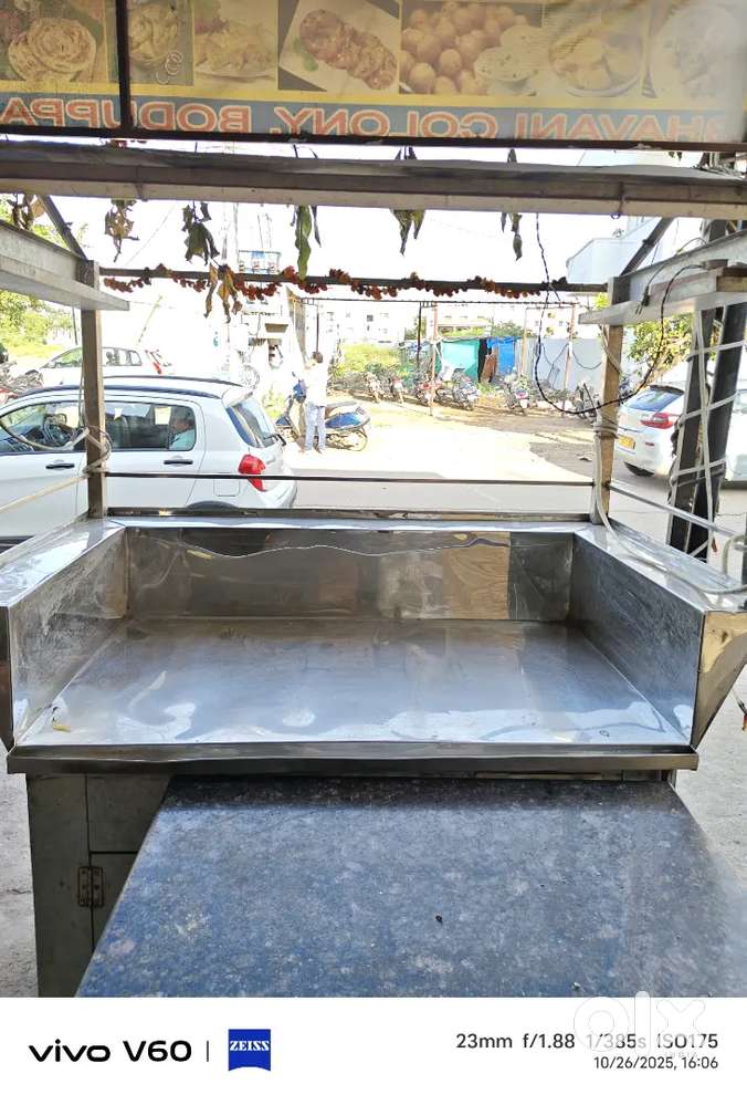Tea stall new one Total steel body