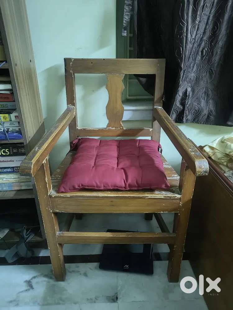 Wooden study table and chair