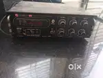 DJ with amplifier