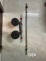 Dumbbells (20kg) and 2 Barbell (5ft)