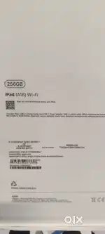 Apple i pad 256 gb new one with box and