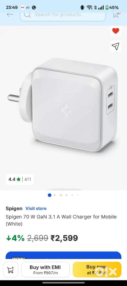 Spigen 70w pd charger