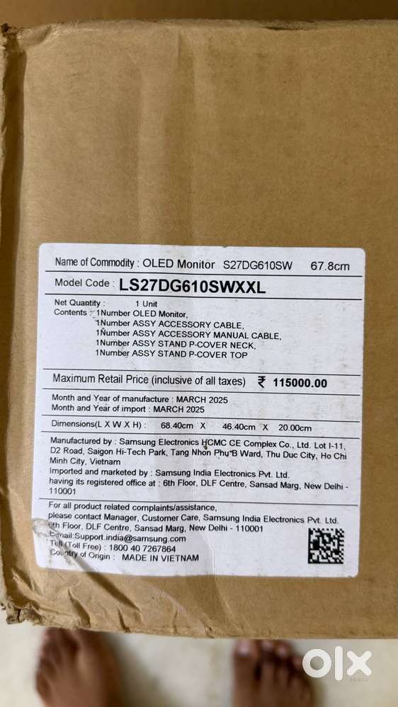 Samsung Odyssey G6 OLED 27″ (LS27DG610SWXXL) – Brand New Sealed