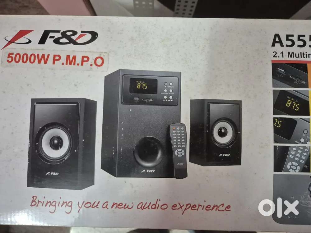 F&D 2.1 multimedia Speakers 5000 watts PMPO