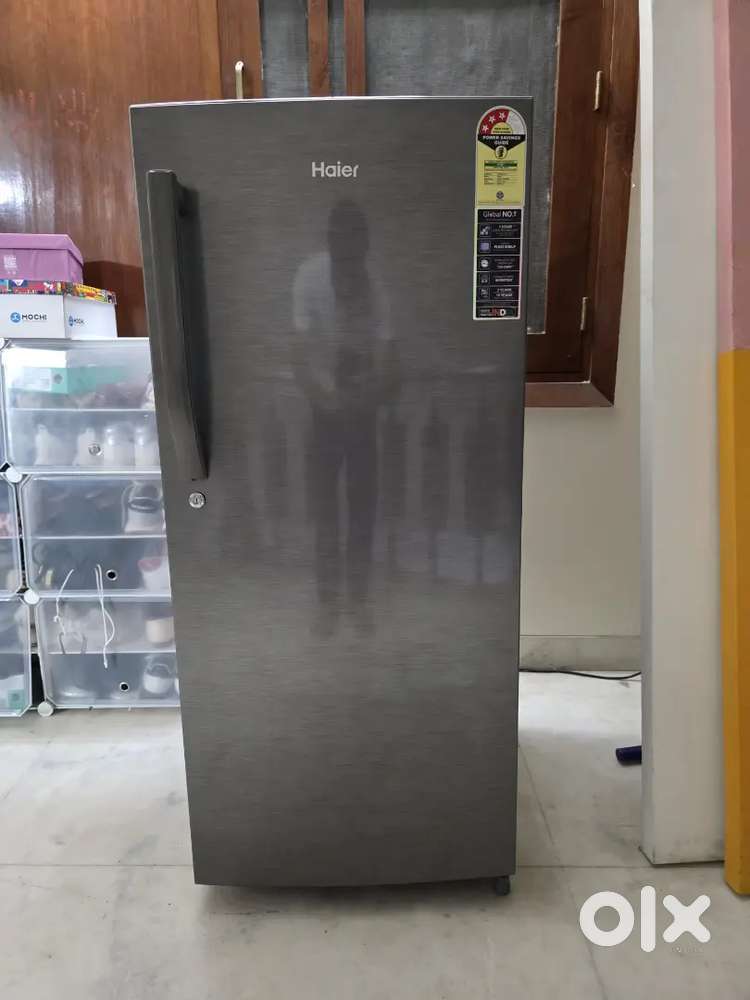 Haier 190 Litres 3 Star Single Door Refrigerator Brushline Silver