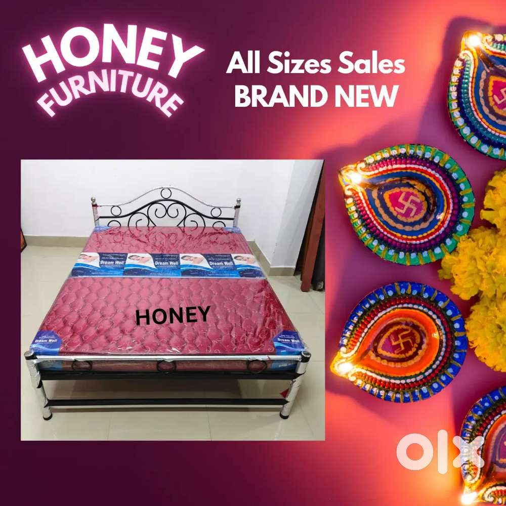 Bold Fitted types Steel Cots Beds Mattresses Sales