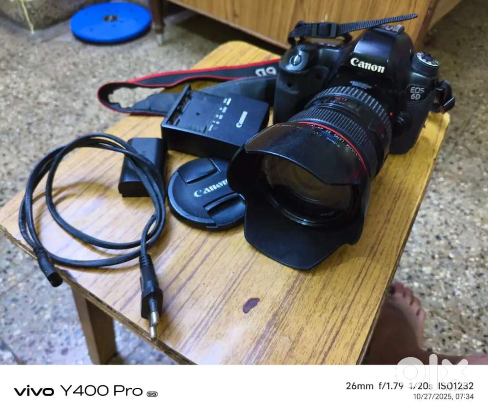 Canon 6d camara original chargar& battery