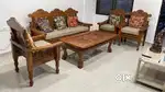 Wooden Sofa - white Team