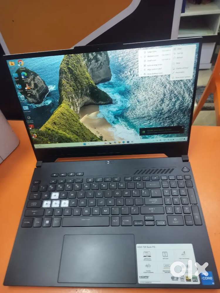 ASUS TUF DASH F15 MODEL CORE I5 12TH GEN GAMING LAPTOP RTX 3050 GR 4GB