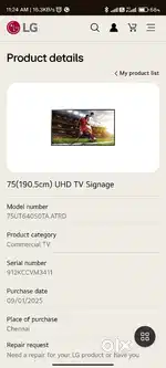 75 Inch 4k tv lowest rate orginal rate 2,55,000