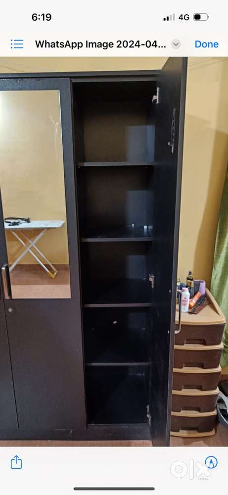 3-Door Wooden Cupboard