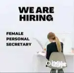 Female Personal Secretary Job