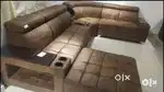 Headrest model u shape sofa set