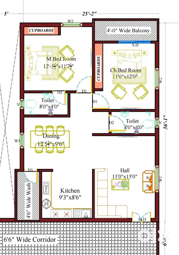 No Pre-EMI 2 BHK Flat in PATANCHERU - ALLWYN COLONY