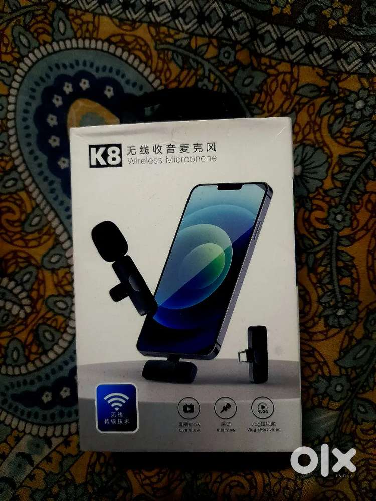 K8 Wireless Microphone for Mobile – Brand New Condition  Type-C