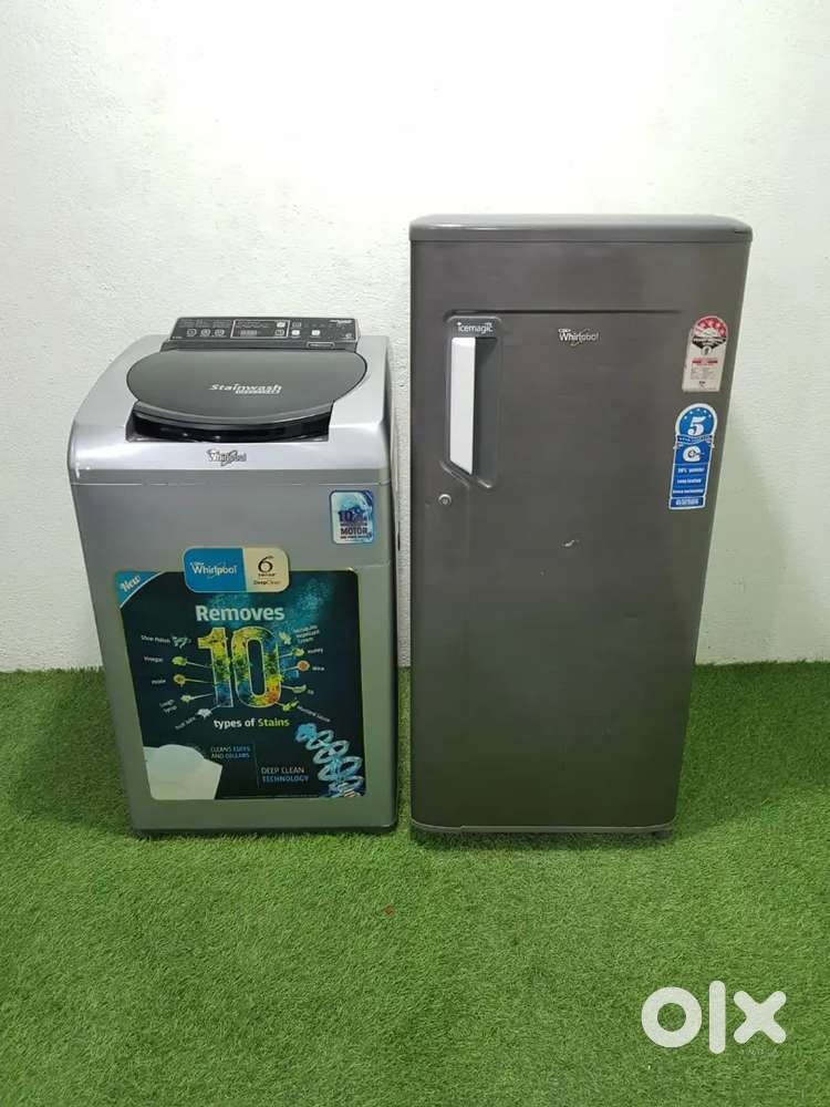 Whirlpool washing machine & single door gently used well maintained **
