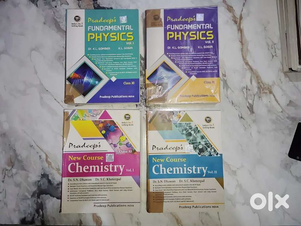 CLASS 11 PRADEEP'S PHYSICS & CHEMISTRY BOOKS