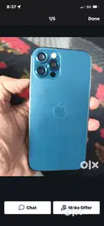 iPhone 12 pro storage 256 gb only display change  exchange available