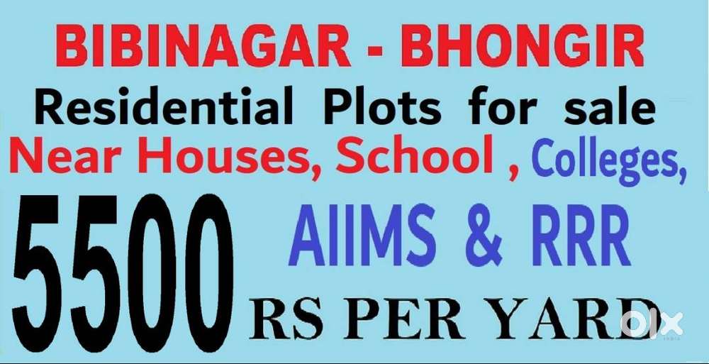 BHONGIR &  BIBINAGAR PLOTS FOR SALE NEAR AIIMS