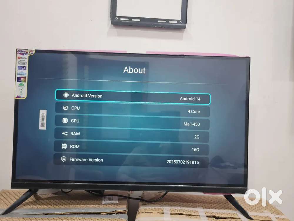 Android smart 32 inch tv with 1 year warranty